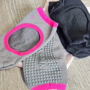 Gray and Black Non-Slip Socks